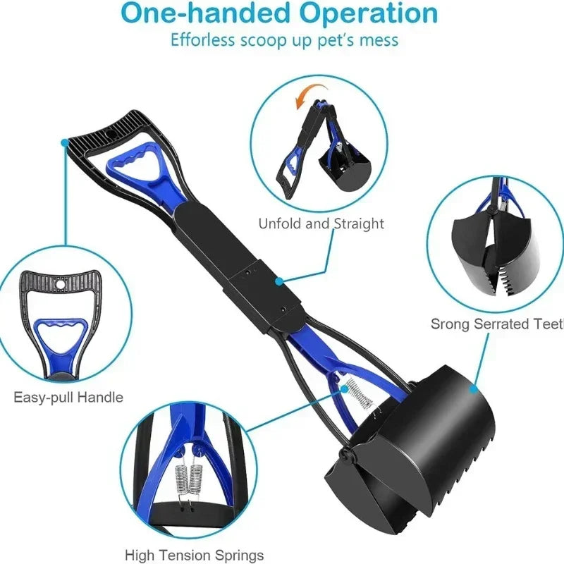 Pet Dog Cleaner Pooper Scooper Long Handle