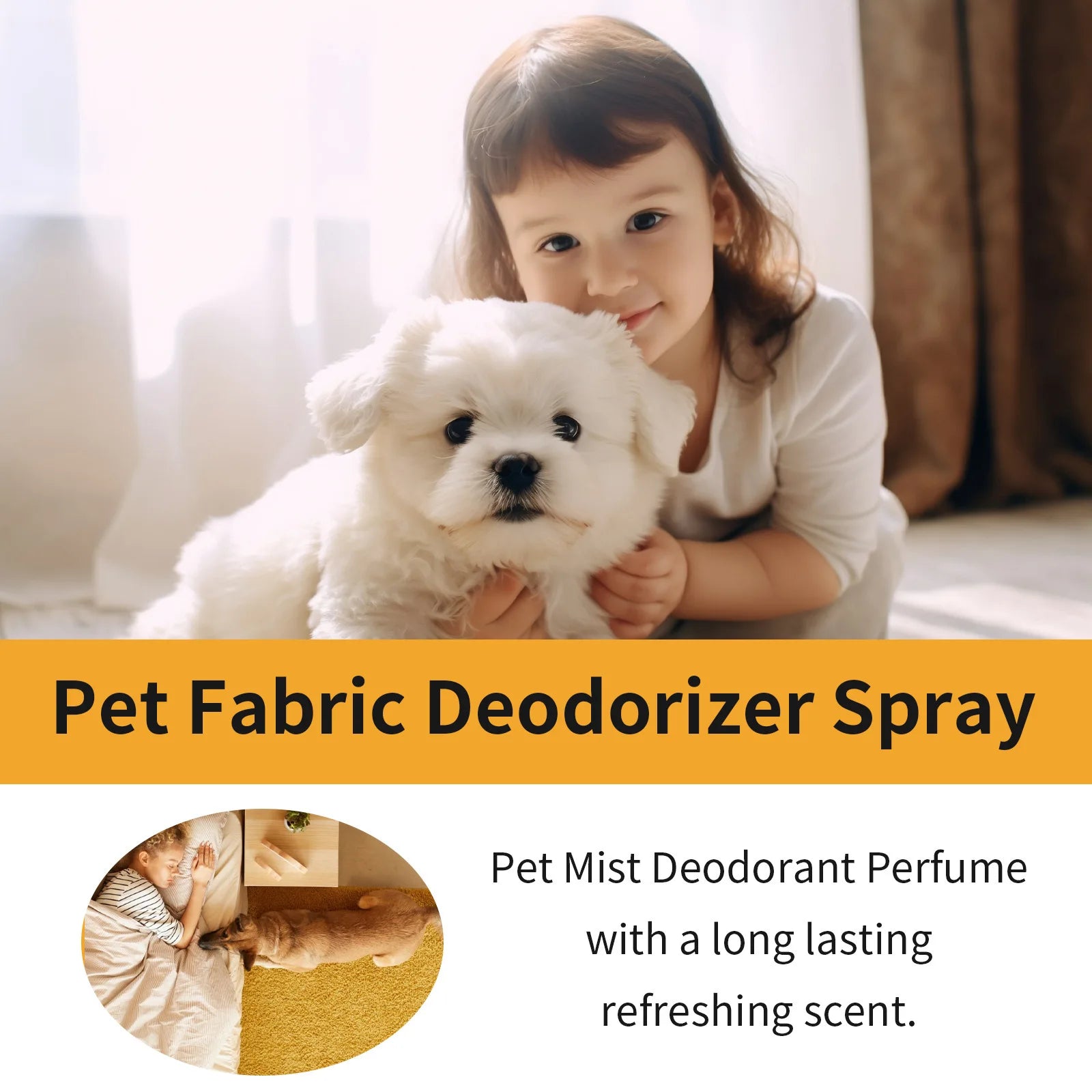 Pet Deodorant Spray Remove Body Odor Smelly Deodoriser