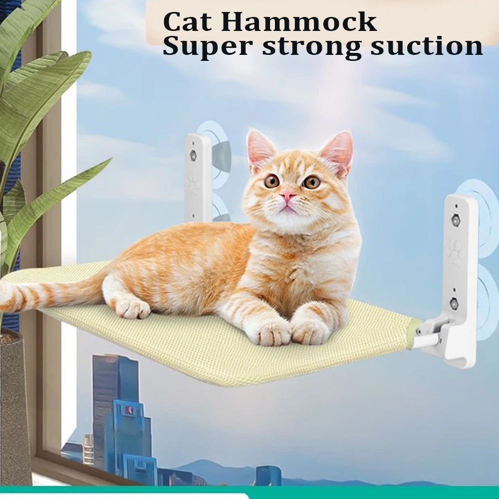 Cat Window Hammock Pet hanging Bed With Mesh