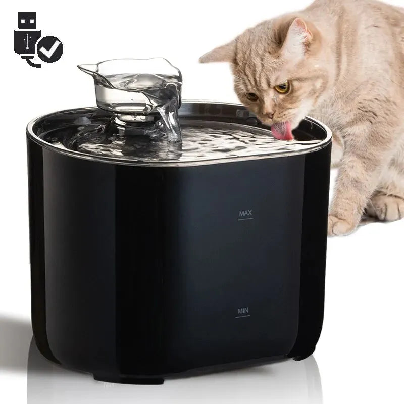 Cat Water Fountain Auto Recirculate Filtering Cats Dog Water Dispenser