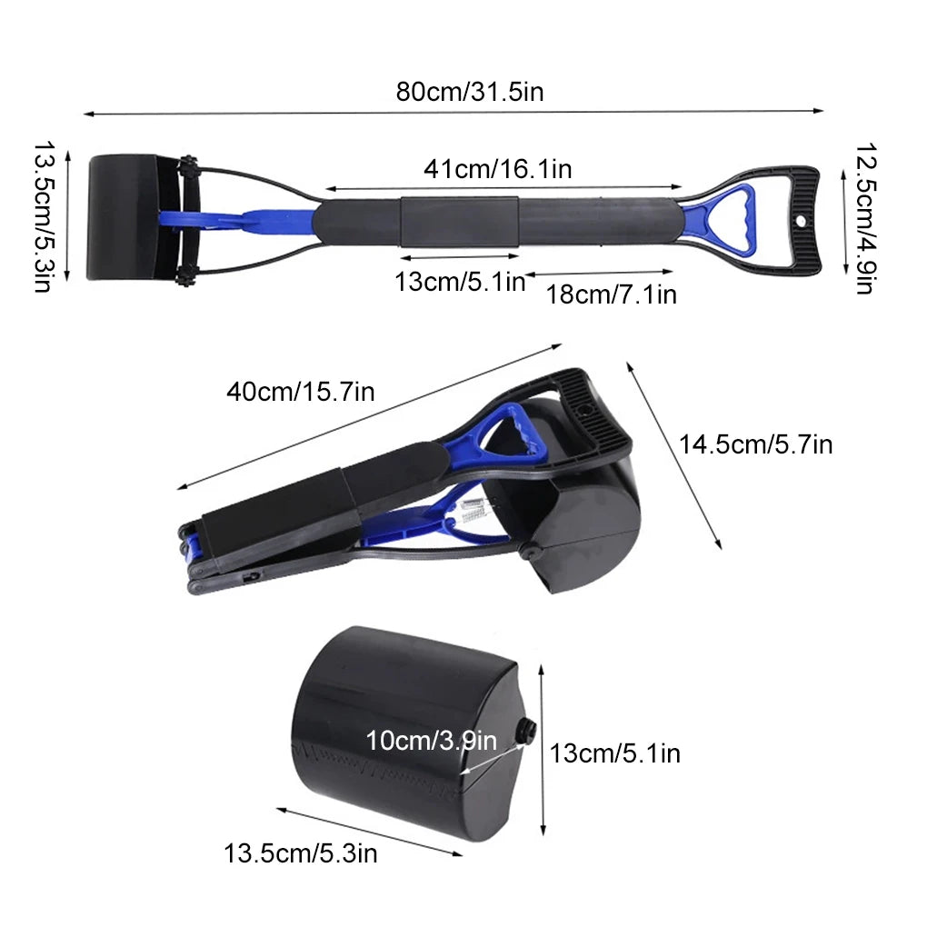 Dog Pooper Scooper Pet Long Handle