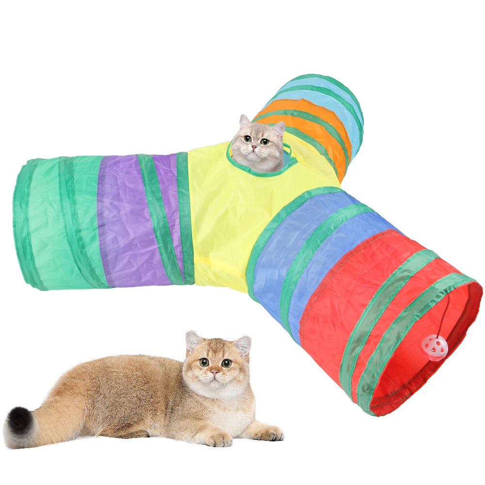 Y-Shape Pet Cat Tunnel Toy