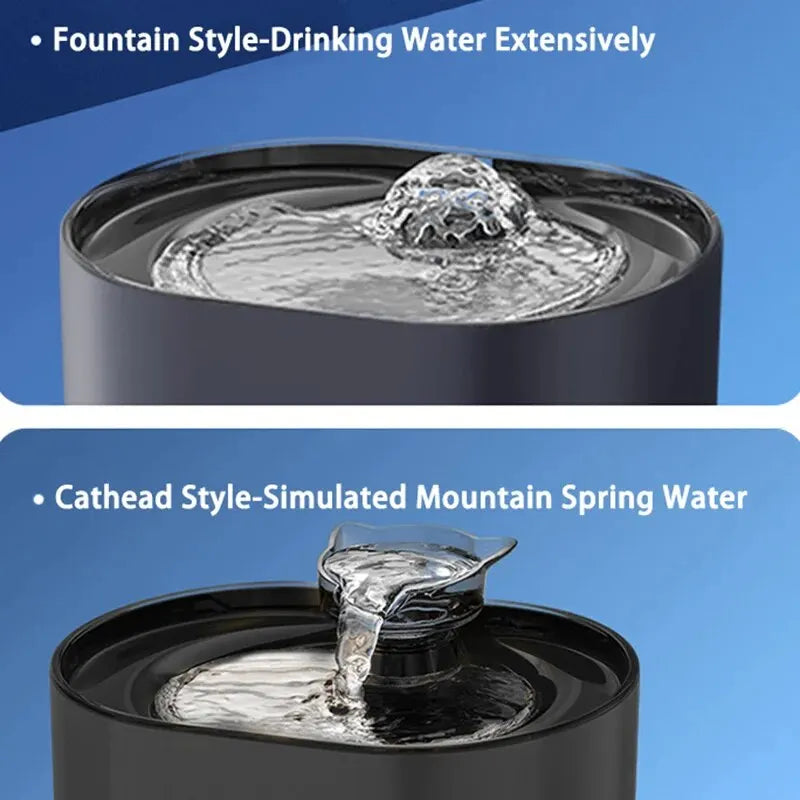 Cat Water Fountain Auto Recirculate Filtering Cats Dog Water Dispenser