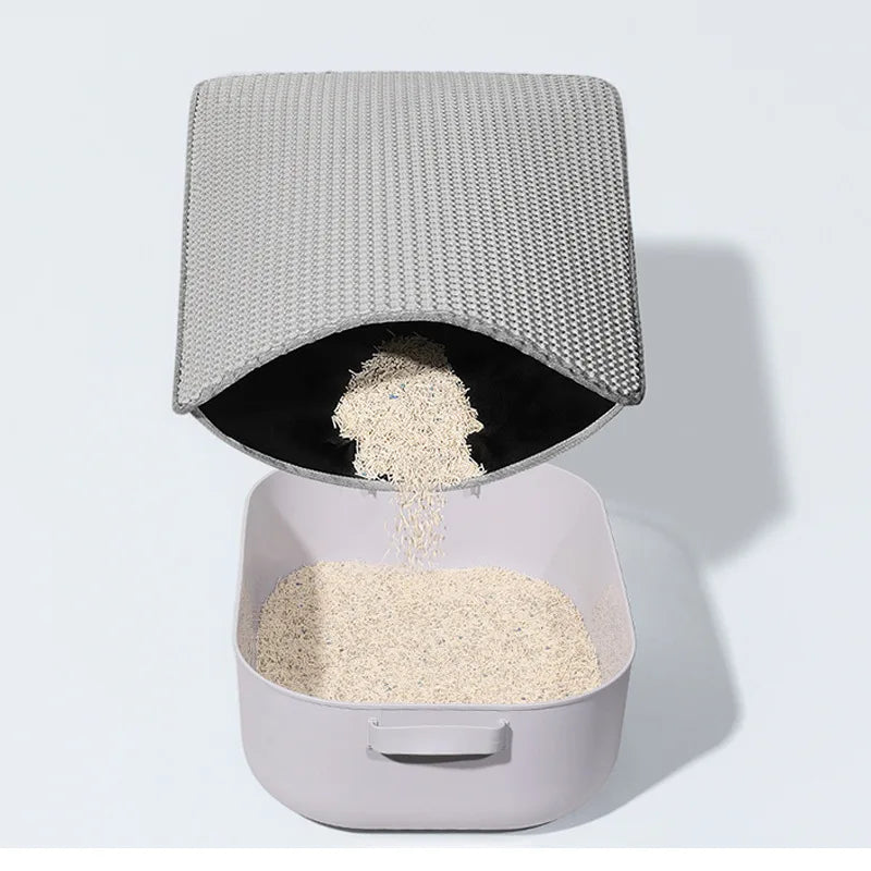 Cat Litter Mat Double Layer Pet Litter Box