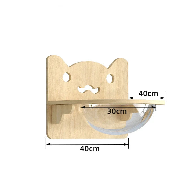 Wooden Wall Climbing Set for Cat