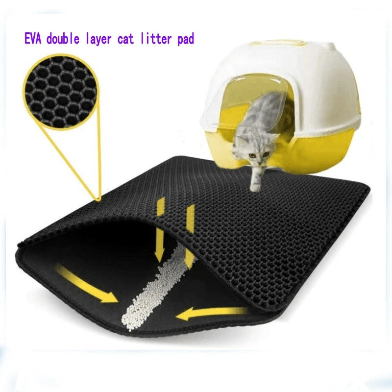 Cat Litter Mat Double Layer Pet Litter Box