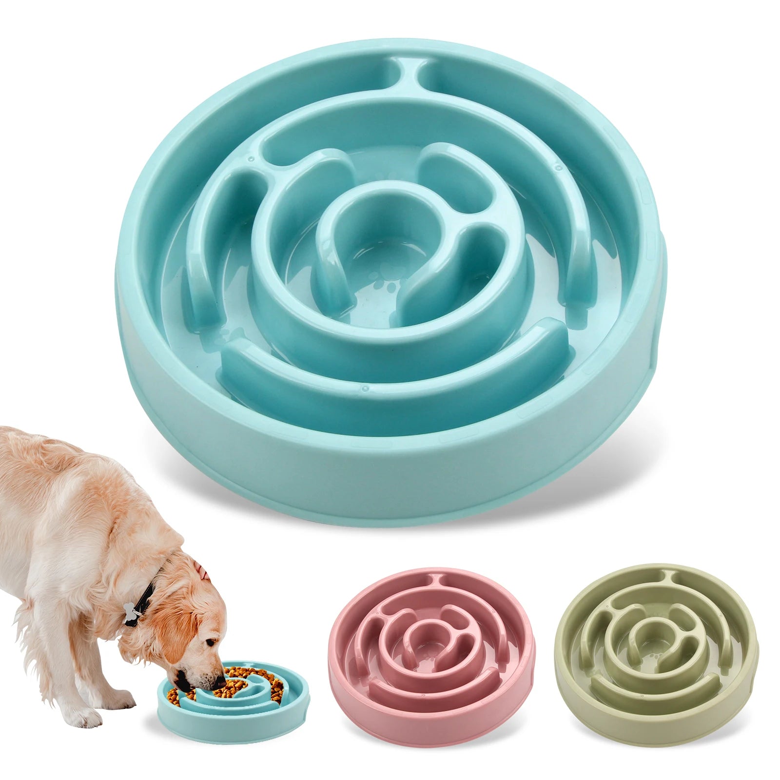 Pet Dog Slow Feeder Bowl Fun