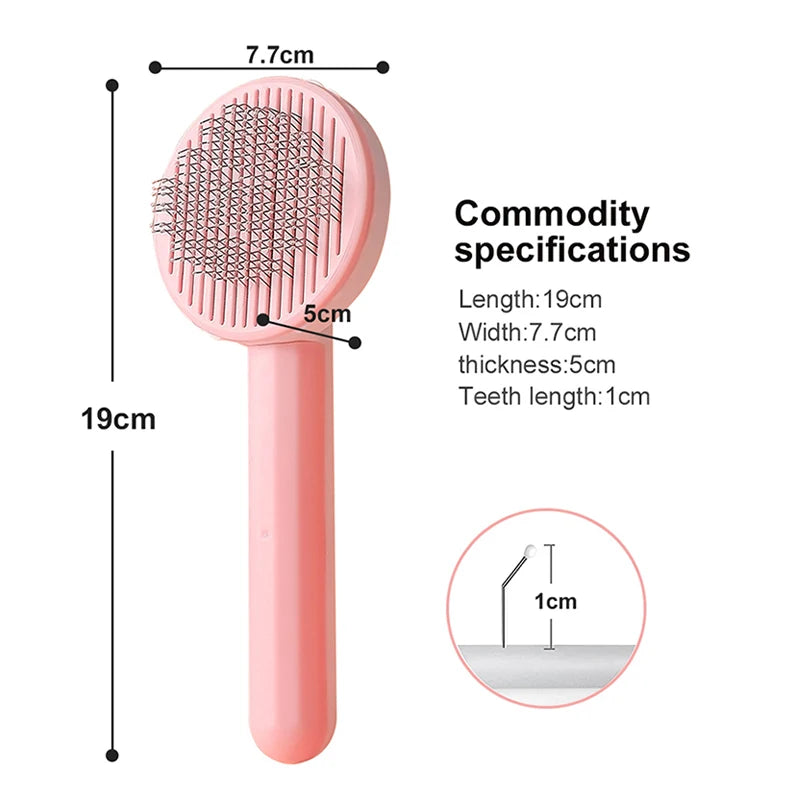 Cat Brush Pet Grooming Hair Removal Brush for Cats
