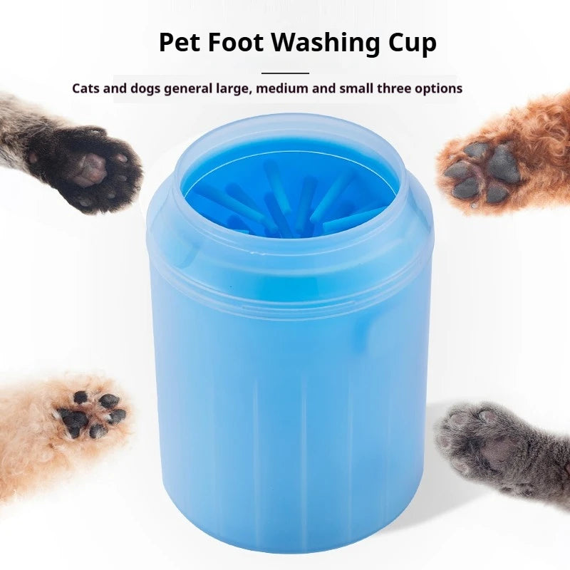 Portable Pet Paw Cleaner Soft Silicone Brush Dog Cat