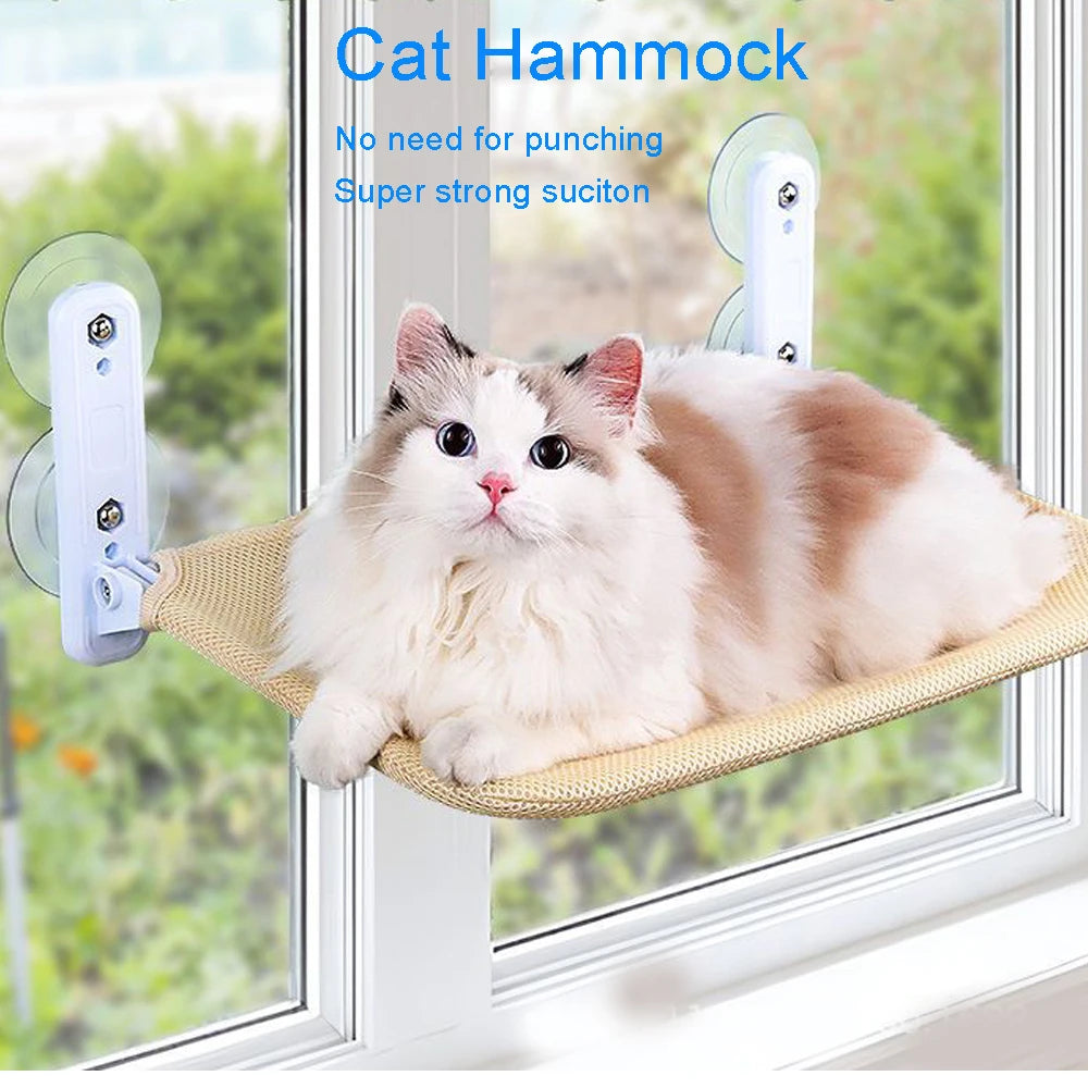 Cat Window Hammock Pet hanging Bed With Mesh