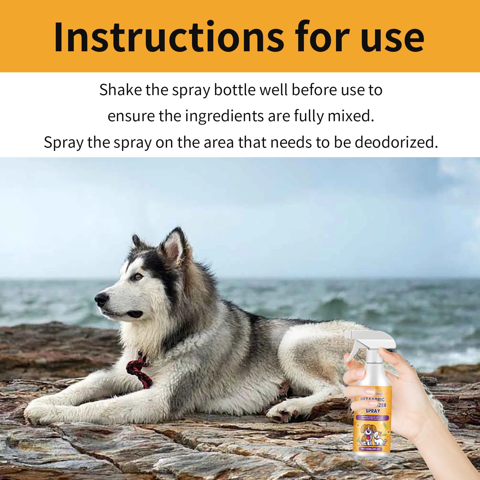 Pet Deodorant Natural Spray