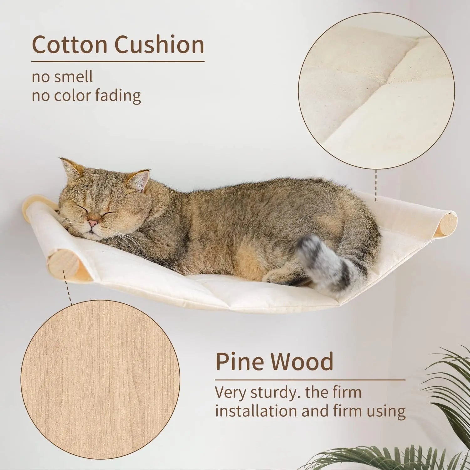 Cat Hammock Bed Wall Mounted Climbing Cats