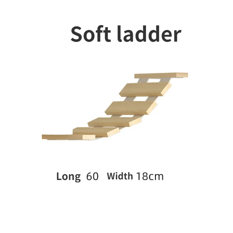 Wooden Wall Climbing Set for Cat