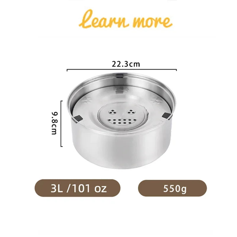 Big Capacity Stainless Steel Dog Floating Bowl