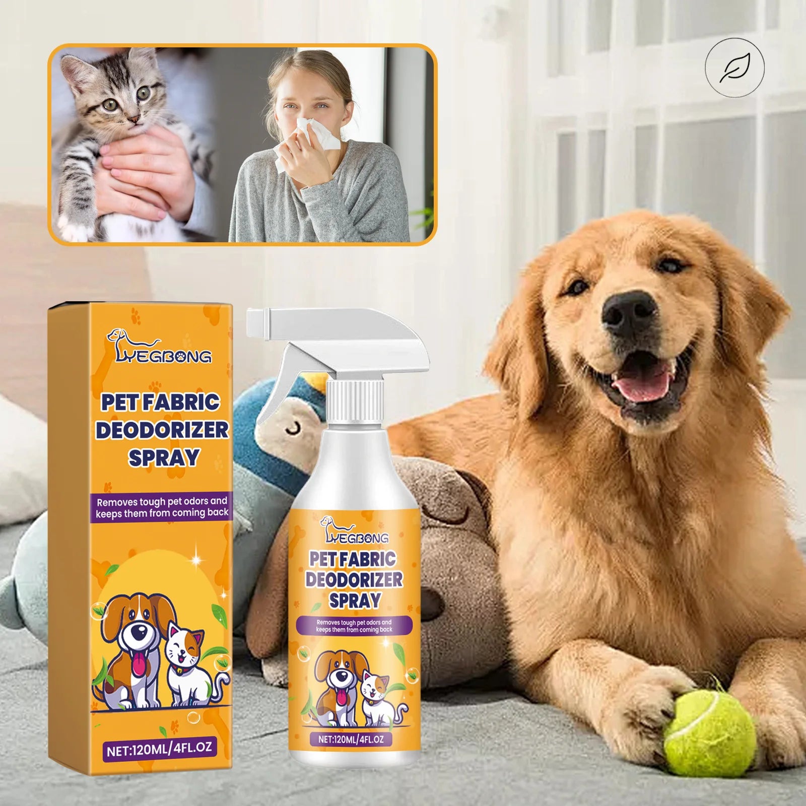 Pet Deodorant Natural Spray
